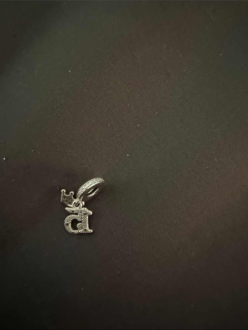 Pandora Silver Letter 'D' Crown Charm